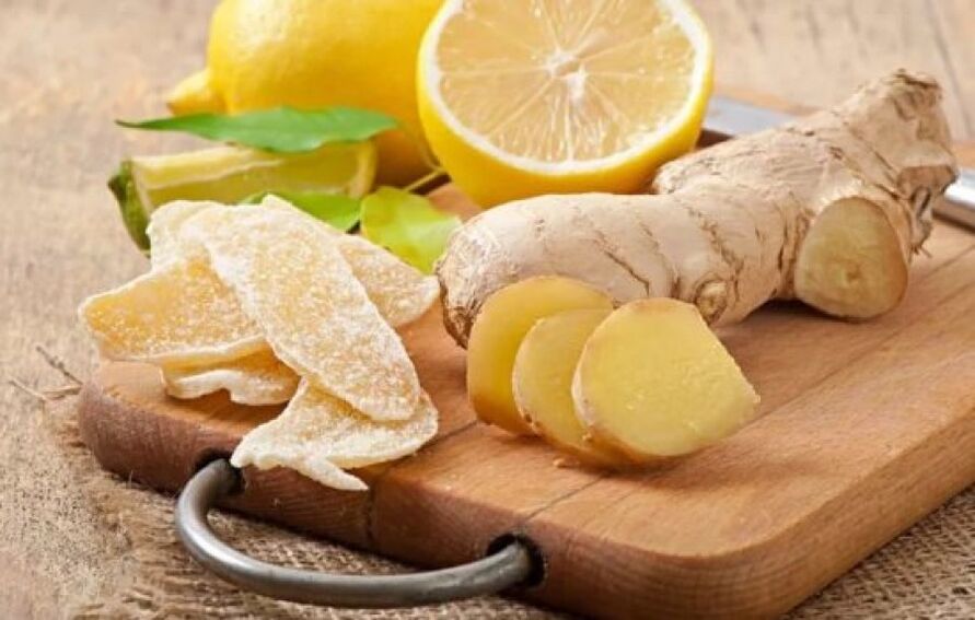 Ginger and lemon