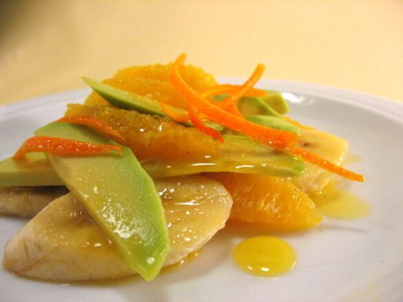 Avocado, Banana and Orange Salad for Stable Erection in Men