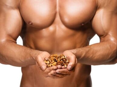 By eating nuts, a person will provide himself with good potency